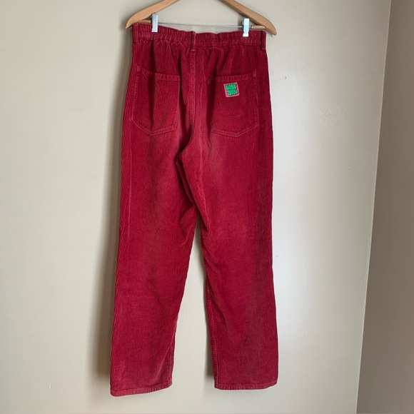 Empyre Pants Women Red Tori 90s Corduroy Skate Jeans Retro Y2K Baggy Large - Picture 6 of 10